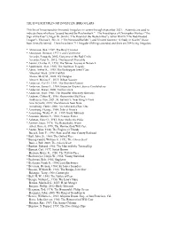 IRREGULARS This List of Investitured (Or Invested)