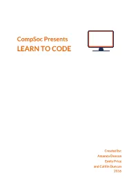 Learn to Code