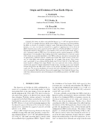 Origin and Evolution of Near-Earth Objects 409