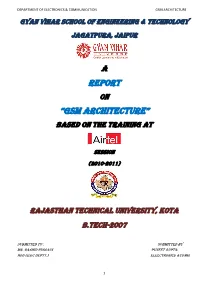 Report “GSM ARCHITECTURE”