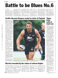 Warriors Boosted by the Return of Veteran Rapira Ramatta Side Is Below Them