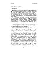 WHAT IS TEXTUALISM? Caleb Nelson* VER the Past Two Decades