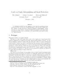 A Note on Graph Automorphism and Smart Reductions