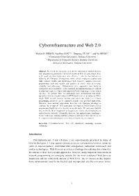 Cyberinfrastructure and Web 2.0
