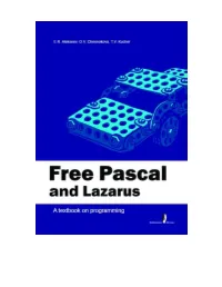 Free Pascal and Lazarus Programming Textbook