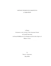 Historic Interior Documentation a Case Study
