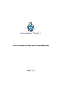Submission on Privacy and Responsible Information Sharing