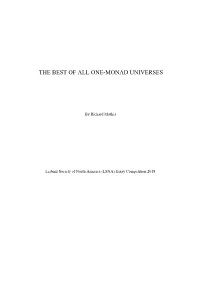 ​​The Best of All One-Monad Universes