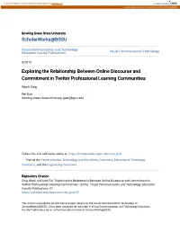 Exploring the Relationship Between Online Discourse and Commitment in Twitter Professional Learning Communities