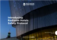 Introducing Radisson Hotels Safety Protocol
