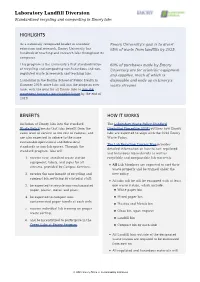 Laboratory Landfill Diversion Standardized Recycling and Composting in Emory Labs
