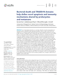 N Domains Help Define Novel Apoptosis and Immunity
