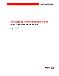 OES 11 SP1: Netstorage Administration Guide for Linux About This Guide