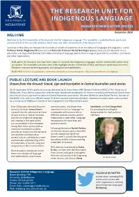 The Research Unit for Indigenous Language Research Newsletter 2014(2)