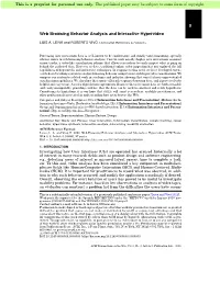 0 Web Browsing Behavior Analysis and Interactive Hypervideo