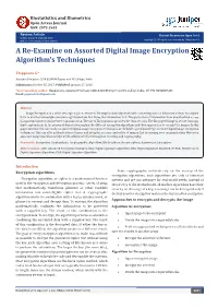 A Re-Examine on Assorted Digital Image Encryption Algorithm's