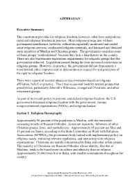 AZERBAIJAN Executive Summary The
