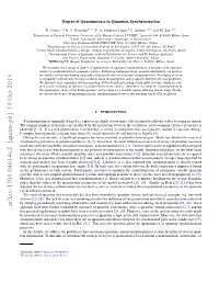 Degree of Quantumness in Quantum Synchronization