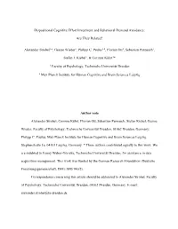 Dispositional Cognitive Effort Investment and Behavioral Demand Avoidance