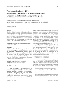 Hemiptera: Heteroptera) of Magallanes Region: Checklist and Identification Key to the Species