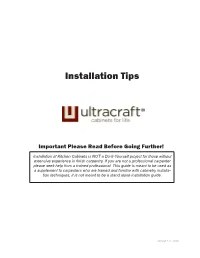 Installation Tips