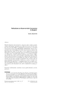 Reflections on Noun-To-Verb Conversion in English*