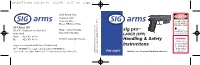 Sig Protm Handling & Safety Instructions