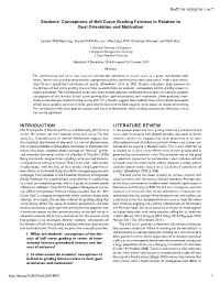 Students' Conceptions of Bell Curve Grading Fairness in Relation