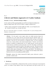A Review and Modern Approach to LC Ladder Synthesis