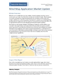 Mind Map Application Market Update