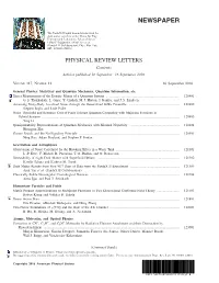 Table of Contents (Print)