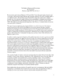 The Rights of Species and Ecosystems by E
