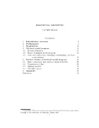 Birational Geometry