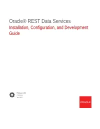 Oracle® REST Data Services Installation, Configuration, and Development Guide