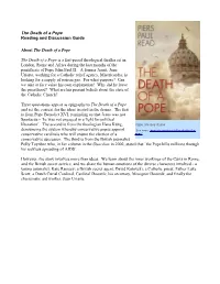 The Death of a Pope Reading and Discussion Guide