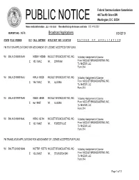 Broadcast Applications 9/24/2019