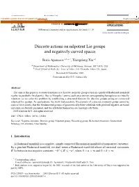 Discrete Actions on Nilpotent Lie Groups and Negatively Curved Spaces