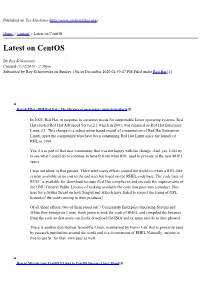 Latest on Centos