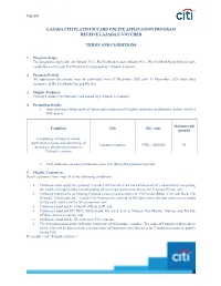 Lazada Citi Platinum Card Online Application Program Receive Lazada E-Voucher