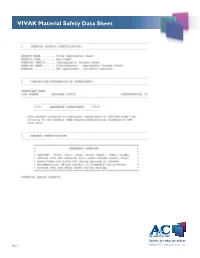 MSDS Vivak.Pdf