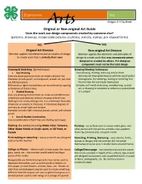 Original Or Non-Original Expressive Art Guide