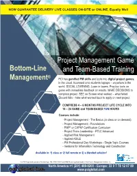Project Management Core Curriculum