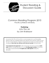 Student Reading & Discussion Guide