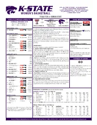 TEXAS TECH at KANSAS STATE