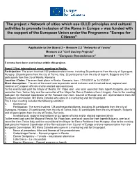 The Project « Network of Cities Which Use CLLD Principles And