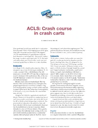 ACLS: Crash Course in Crash Carts