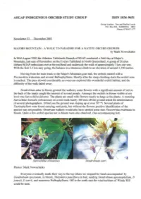 Asgap Indigenous Orchid Study Group Issn 1036-9651