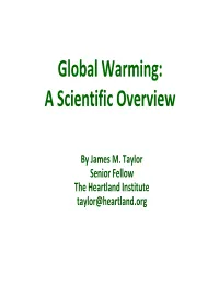 Global Warming: a Scientific Overview