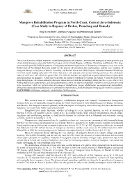 Mangrove Rehabilitation Program in North Coast, Central Java-Indonesia (Case Study in Regency of Brebes, Pemalang and Demak)