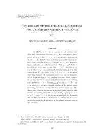 On the Law of the Iterated Logarithm for L-Statistics Without Variance